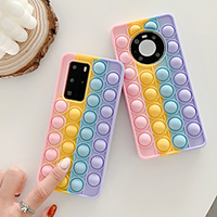Interesting Sensory Fidget Toy Push Pop Bubble Phone Case For Huawei P40 P30 Pro Nova 8 Bubble Fidget Antistress Cover Reliver Stress Solicone Case for Huawei Mate 40 Mate 30 Pro Lightinthebox