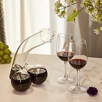 Interesting Transparent Glass Ding Ding Whiskey Awakener Table Decoration Container Dispenser