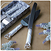 Interlocking Hearts Design Cake Knife/Server Set