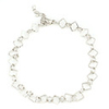 Interlocking Sliver Plated Anklet