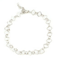 Interlocking Sliver Plated Anklet