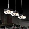 Italian-Style Minimalist 3 Light Pendant with Transparent Shade