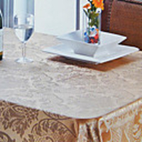Jacquard Vintage Floral Rectangular Polyester Table Cloth
