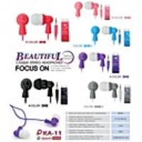 KA-11 3.5 High Quality Style In-Ear Earphones -Purple / Black / Pink / Red /Blue