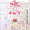 Korean-Style Chic 5 Light Chandelier Decorated With Rose