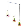 Korean Style Rustic 3 Lights Chandelier With Grass Pattern