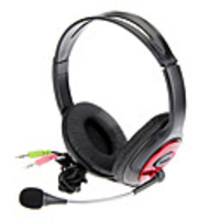 KT-I900MV Stereo On-Ear Headphone with Mic and Remote for Computer(RedBlack)