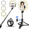L07 Wireless Bluetooth Selfie Stick Foldable Handheld Remote Shutter Tripod With 6inch LED Ring Photography Light For Android IOS Lightinthebox