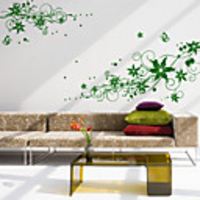 Large Vine Flower Wall Sticker