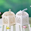Laser Cut Box With Ribbon (More Colors)-Set of 12