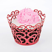 Laser Cut Cupcake Wrappers - Set of 24 (More Colors)