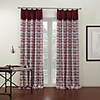 Lavish Rust Jacquard Lined Blackout Curtain Panel