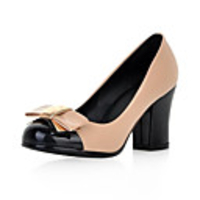 Leatherette Chunky Heel Closed Toe With Bowknot Party / Evening Shoes(More Colors)