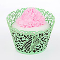 Leaves Laser Cut Cupcake Wrapper - Set of 24 (More Colors)