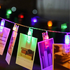 LED Photo String Lights 4M with 40 Photo Clips 40 LED for Dorm Bedroom Wall Decor Wedding Decorations Battery Powered or USB Fairy Twinkle Lights Hanging Photos Cards Lightinthebox