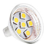 LED Spotlight 100 lm GU4 MR11 6 LED Beads SMD 5050 Warm White 12 V
