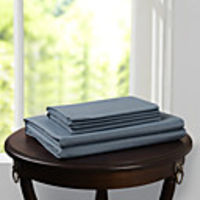 Light Blue Solid 300TC Cotton Flat Sheet