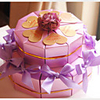Lilac Card Paper Wedding Favor Boxes With Ribbon (Set of 20)
