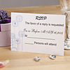 Lilac Foral Response Card - Set of 12
