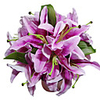 Lilac Satin Lily Bridal Bouquet