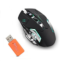 LITBest JXC-X8 Wireless 2.4G Optical Gaming Mouse Led Light 2400 dpi 3 Adjustable DPI Levels 6 pcs Keys 2 Programmable Keys Lightinthebox