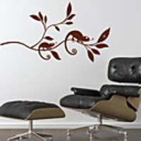 Lizard and Bug Wall Sticker