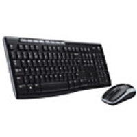 Logitech MK260 2.4G Optical 1000dpi Wireless Keyboard Mouse Suit with Mousepad