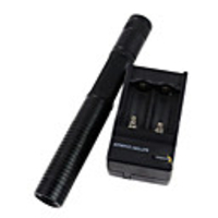 LT-085 Zoom Green Laser Pointer(2mW, 532nm, 1x16650, Black)