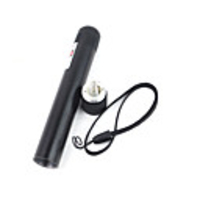 LT-LM02 Aluminium Aolly Zoom Purple Laser Pointer(3mW, 405nm, 1xCR2032, Black)