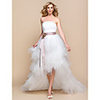 LTBridal A-line Princess Strapless Asymmetrical Tulle And Lace Wedding Dress(937262)