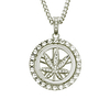 LUREME White Diamond Pendant Necklace Floral Floral / Botanicals European Rock Boho Diamond Alloy Silver 76 cm Necklace Jewelry 1pc For Street Birthday Party Festival Lightinthebox