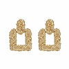 luvnee square drop earrings punk boho gold statement geometric metallic earrings Lightinthebox