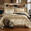 Luxury Satin Silk Jacquard Quilt Bedding Sets 3-Piece Duvet Cover Set Hotel Bedding Sets Comforter Cover,  Include 1 Duvet Cover,  2 Pillowcases Lightinthebox