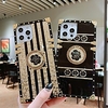 Luxury Square Bracket Diamond Phone Case For Apple Back Cover iPhone 13 12 Pro Max 11 SE 2020 X XR XS Max 8 7 Shockproof Dustproof Bling Flower Graphic Back Cover Lightinthebox