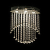 Luxury Stylish 4 Light Flush Mount In Crystal Design
