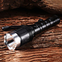 M8013 Rechargeable 3-Mode 1xCree XP-E R2 LED Flashlights(1x18650, 900LM, Black)
