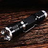 M8048 Adjustable Focus 5-Mode 1xCree XM-L2 T6 Impact Resistant LED Flashlights(1x18650, 1800LM, Black)