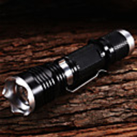 M8048 Adjustable Focus 5-Mode 1xCree XM-L2 T6 Impact Resistant LED Flashlights(1x18650, 1800LM, Black)