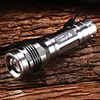 M8068 Adjustable Focus 3-Mode 1xCree XP-E R2 LED Flashlights(1x18650, 800LM, Silver)