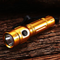 M8071 3-Mode 1xCree XP-E R2 LED Flashlights(1x18650, 800LM, Gold)