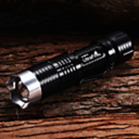 M8074 Adjustable Focus 5-Mode 1xCree XM-L2 T6 LED Flashlights(1x18650, 1800LM, Black)