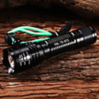 M8082 Adjustable Focus 5-Mode 1xCree XM-L2 T6 LED Flashlights(1x18650, 1800LM, Black)