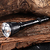 M8087 5-Mode 1xCree XM-L2 T6 LED Flashlights(2x18650, 1800LM, Black)