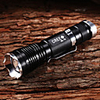 M8114 Adjustable Focus 5-Mode 1xCree XM-L2 T6 LED Flashlights(1x18650, 1800LM, Black)