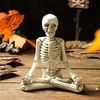 Meditation Skull Halloween Home Garden Ornament Decorative Objects Resin Modern Contemporary for Home Decoration Gifts 1pc Lightinthebox