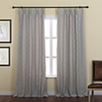 Mediterranean Jacquard Plaid Curtain Panel