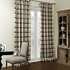 Mediterranean Plaid Lined Blackout Curtain Panel