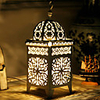 Mediterranean Style Hollow Table Lamp In Iron Shade