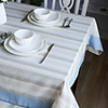 Mediterranean-style Stripe Table Cloth