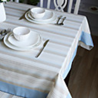 Mediterranean-style Stripe Table Cloth